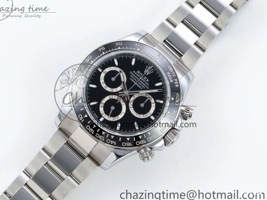 MiroTime 0130 2023 Daytona 126500 QF 1:1 Best Edition 904L Steel Black Dial on SS Bracelet SH TechFriendly 1490